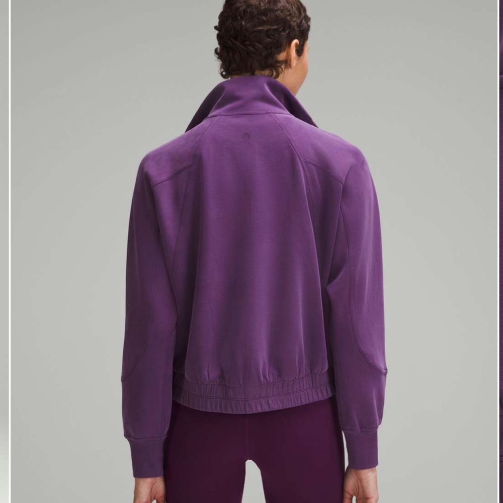 NWT Lululemon Brushed Softstreme Funnel-Neck Zip Up
Dramatic Magenta Size 6 - Picture 2 of 10